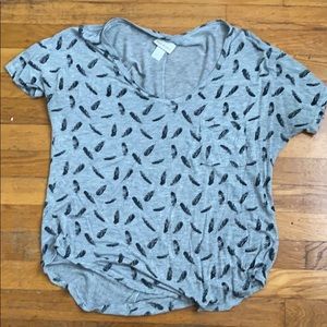 Feather t shirt